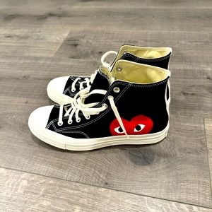 Converse CDG high tops (men 9.5)